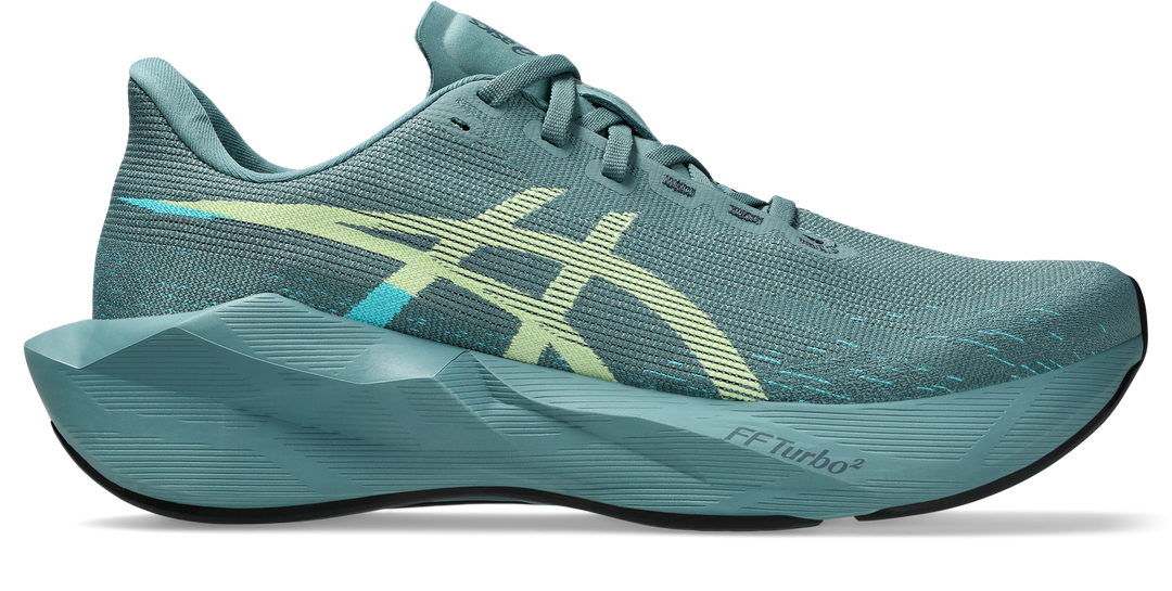 Asics Mens Novablast 6 - Foggy Teal/Illuminate Yellow - Neutral - AW26