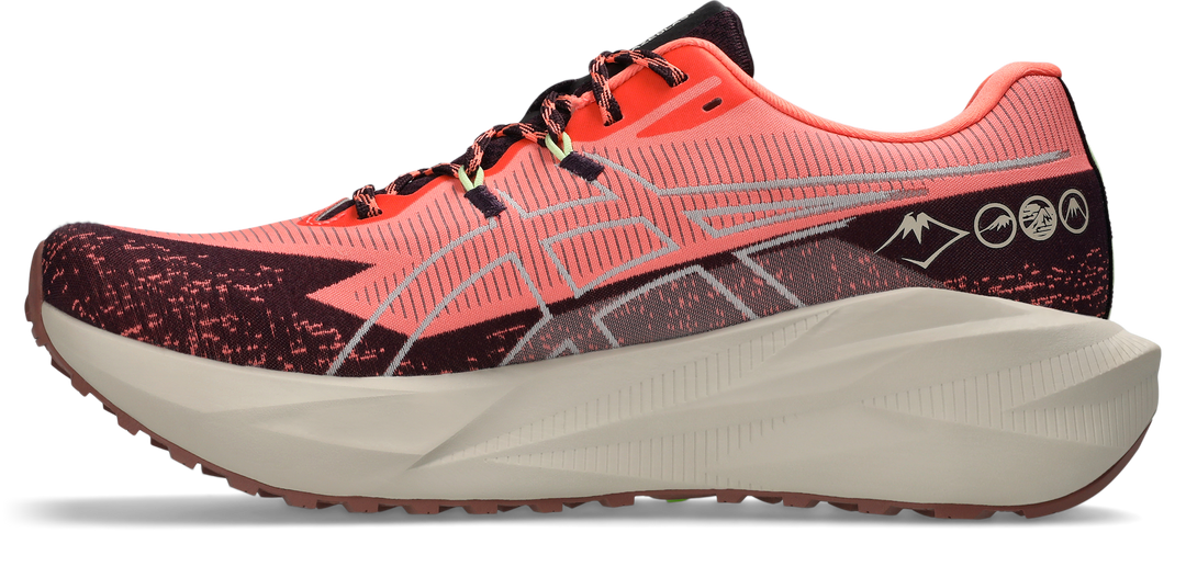 Asics Mens Blazeblast - Sun Coral/Dark Aubergine - Neutral - AW26