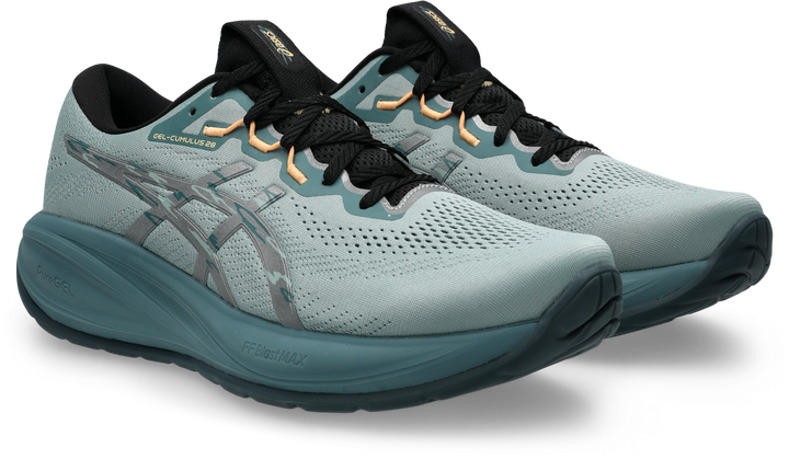 Asics Mens Gel Cumulus 28 Lite-Show - Lite-Show/Orange Glow - Neutral - AW26