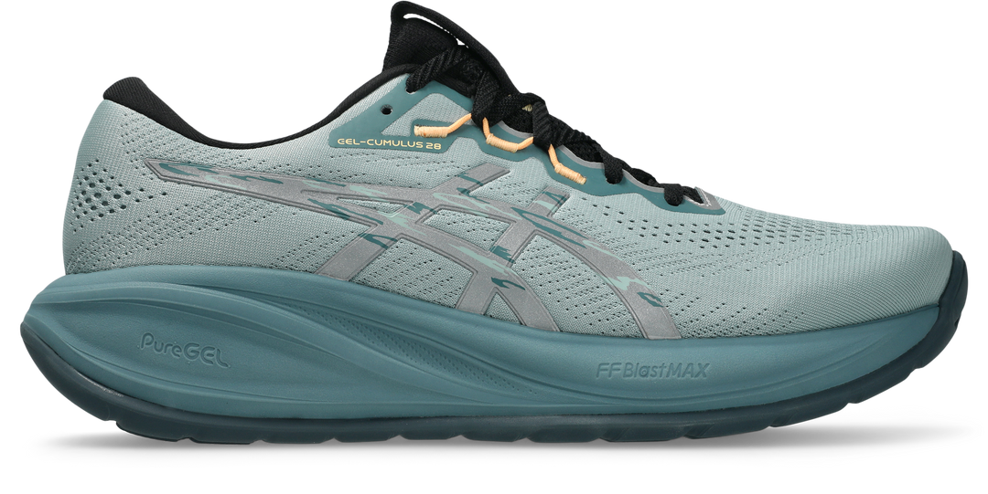 Asics Mens Gel Cumulus 28 Lite-Show - Lite-Show/Orange Glow - Neutral - AW26