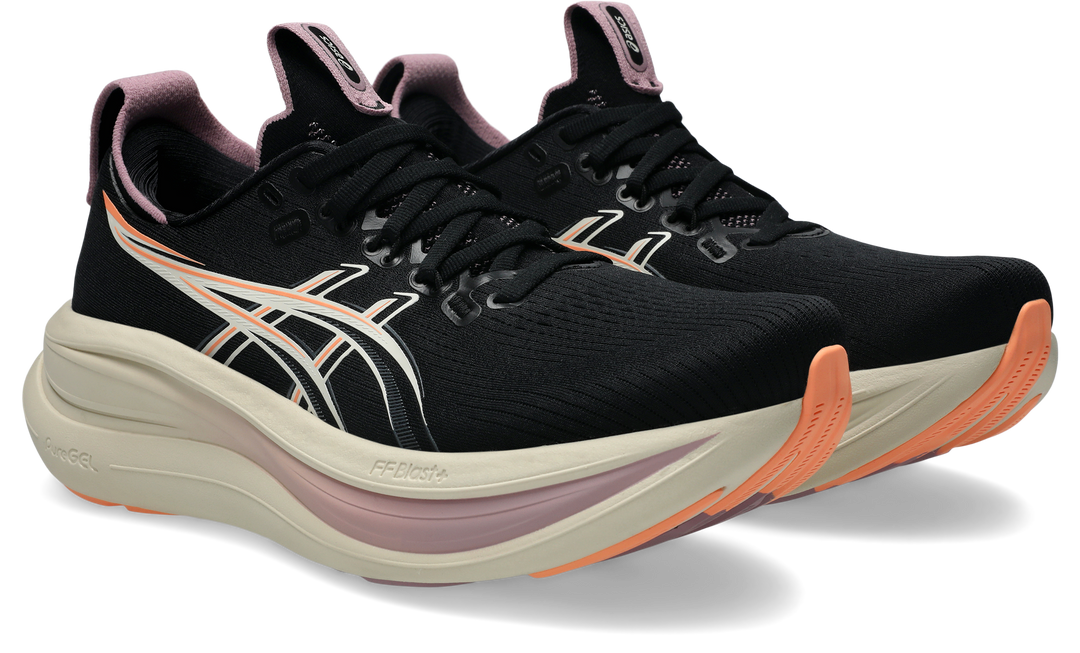 Asics Womens Gel Nimbus 28 - Black/Taro Purple - Neutral - AW26