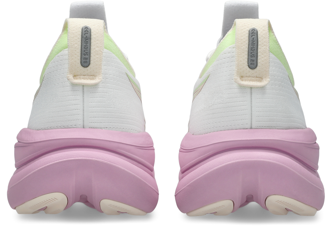 Asics Womens Gel Nimbus 28 - White/Hazy Lilac - Neutral - AW26