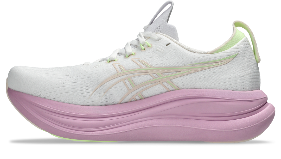 Asics Womens Gel Nimbus 28 - White/Hazy Lilac - Neutral - AW26