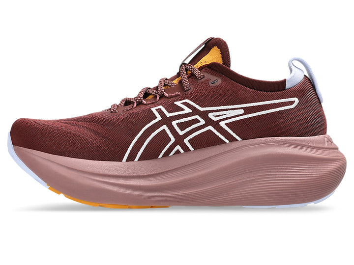 Asics Womens Gel Nimbus 27 TR - Nature Bathing/Dark Red Planet - Neutral - AW25