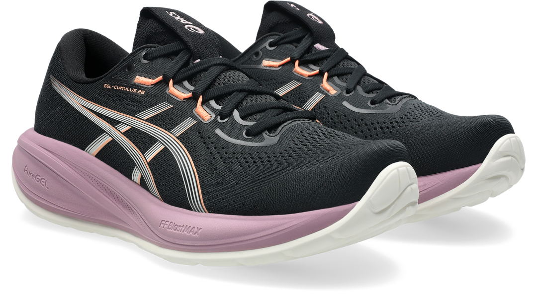Asics Womens Gel Cumulus 28 - Black/Taro Purple - Neutral - AW26