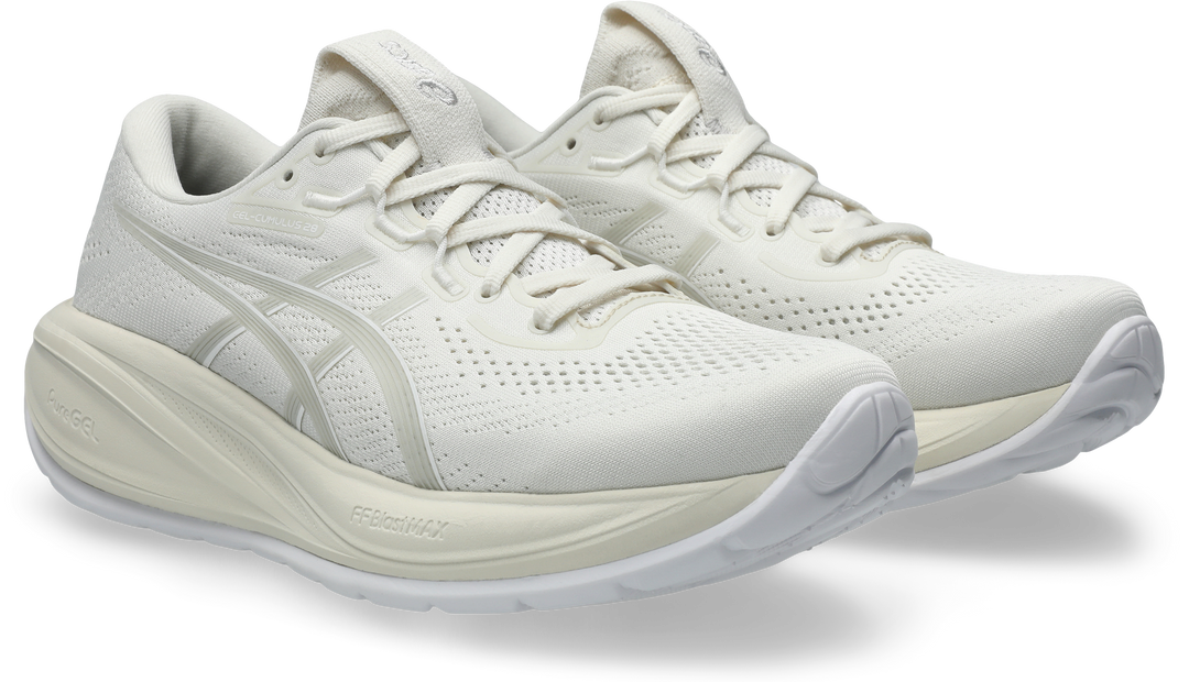 Asics Womens Gel Cumulus 28 - Cream/Glacier Grey - Neutral - AW26