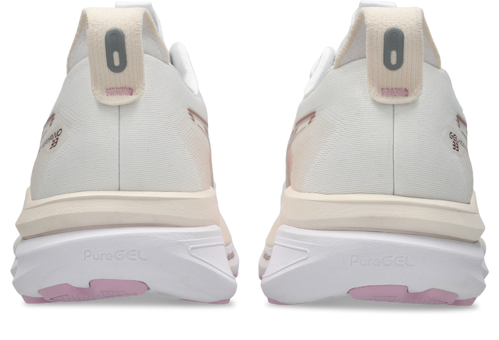 Asics Womens Gel Kayano 33 - White/Hazy Lilac - Stability - AW26