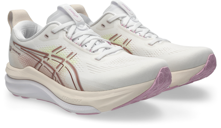 Asics Womens Gel Kayano 33 - White/Hazy Lilac - Stability - AW26