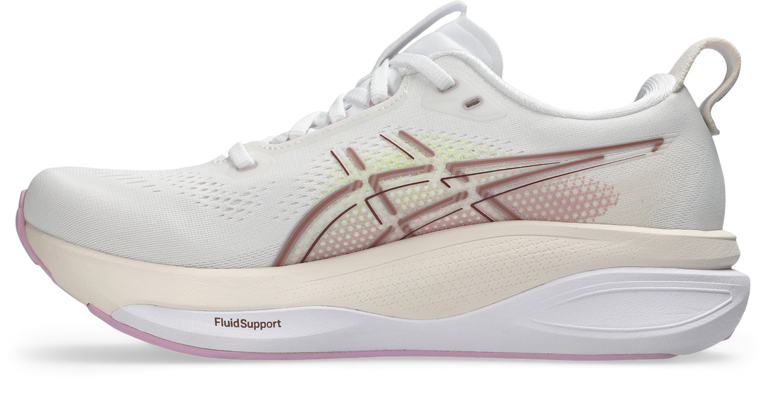 Asics Womens Gel Kayano 33 - White/Hazy Lilac - Stability - AW26