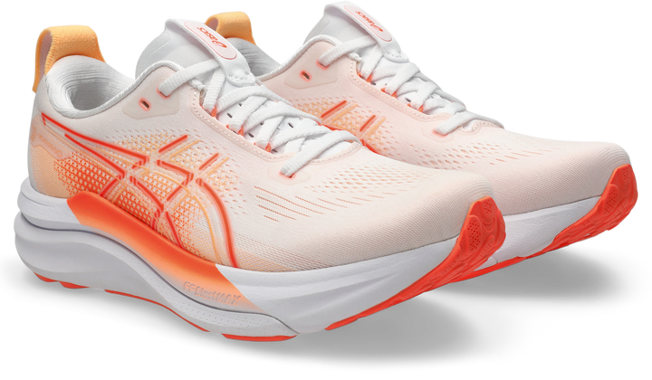 Asics Womens Gel Kayano 33 Ignite - White/Vivid Coral - Stability - AW26