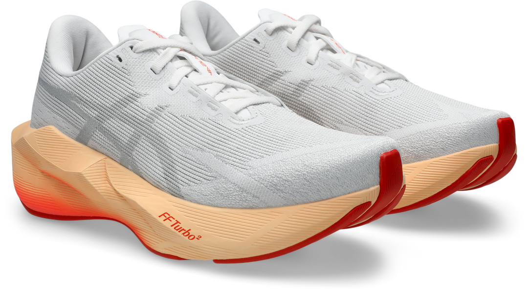Asics Womens Novablast 6 Ignite - White/Vivid Coral - Neutral - AW26