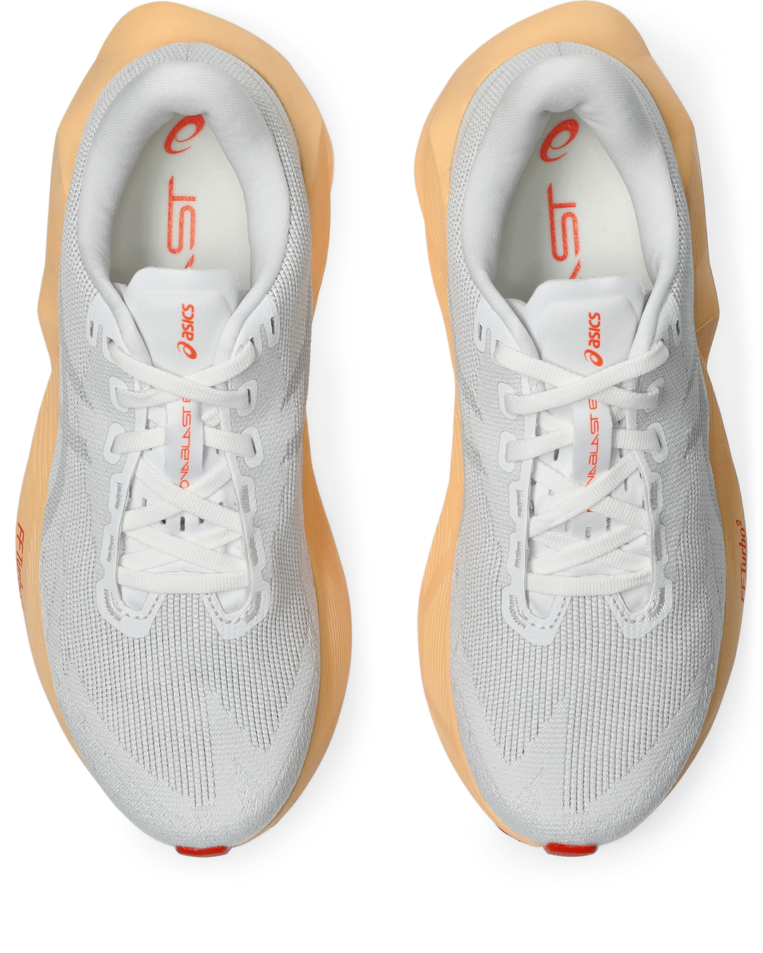 Asics Womens Novablast 6 Ignite - White/Vivid Coral - Neutral - AW26