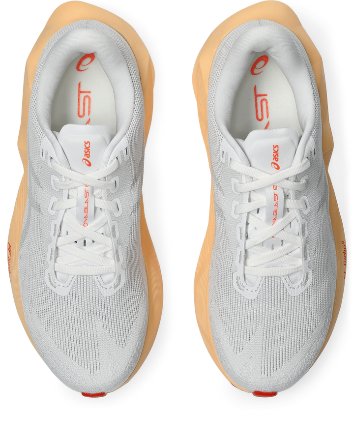 Asics Womens Novablast 6 Ignite - White/Vivid Coral - Neutral - AW26