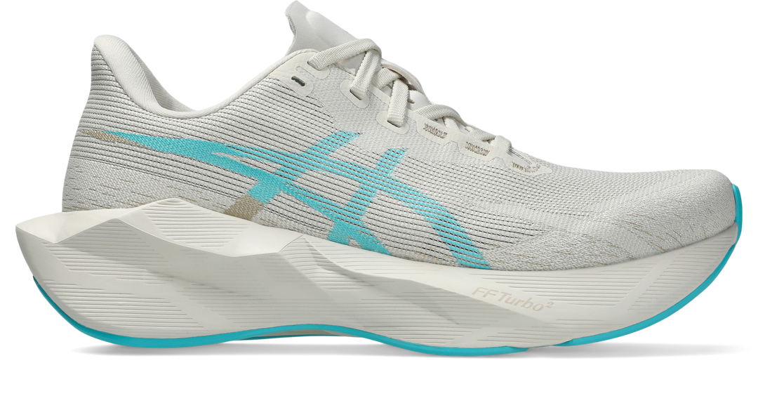 Asics Womens Novablast 6 - Soft Oat/Energy Aqua - Neutral - AW26