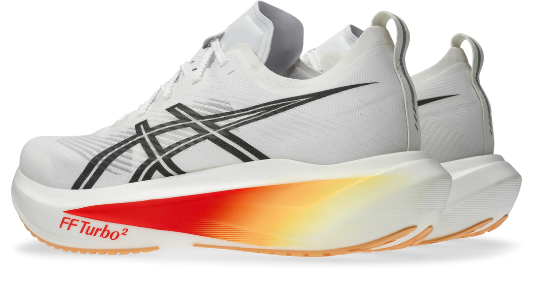 Asics Unisex Megablast Ignite - White/Orange Glow - Neutral - AW26