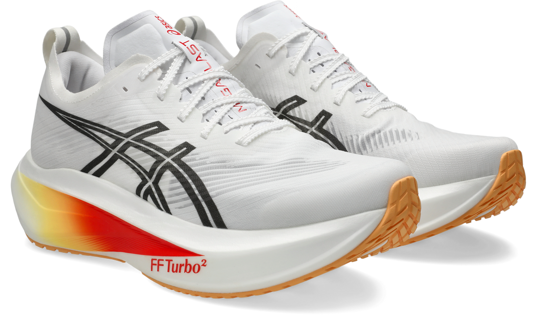 Asics Unisex Megablast Ignite - White/Orange Glow - Neutral - AW26
