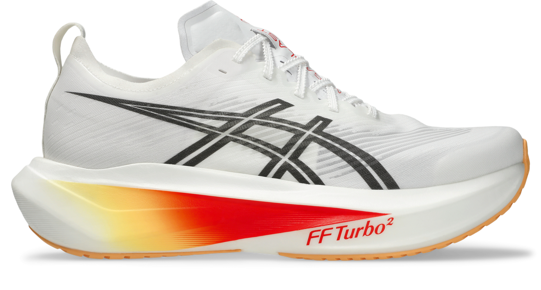 Asics Unisex Megablast Ignite - White/Orange Glow - Neutral - AW26