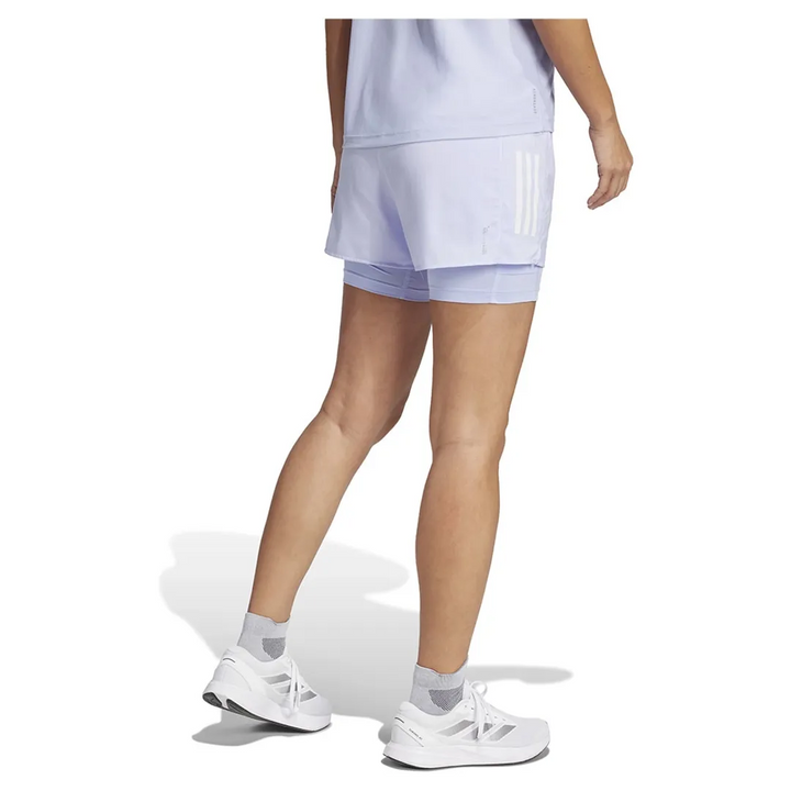 Adidas Womens Own The Run Climacool 2in1 Shorts - Violet