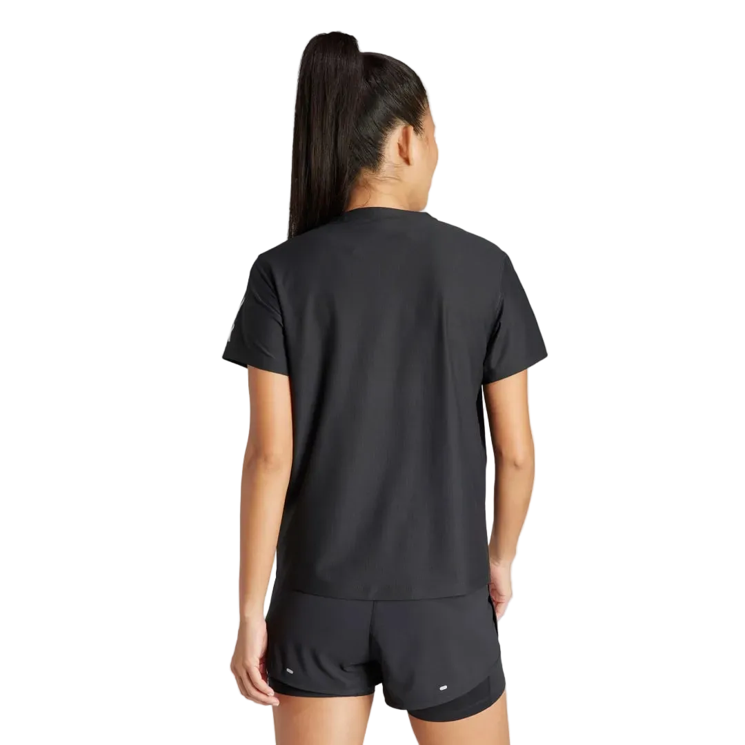 Adidas Womens Own The Run T-Shirt - Black