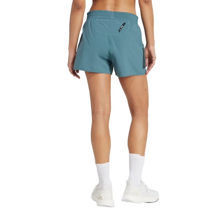 Adidas Womens Own The Run 4" Shorts - Blue