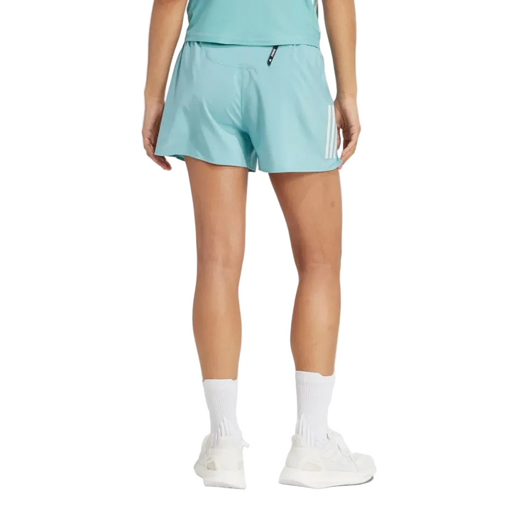 Adidas Womens Own The Run 4" Shorts - Mint