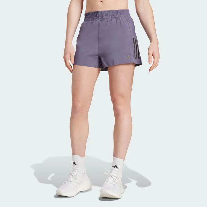 Adidas Womens Own The Run 4" Shorts - Purple