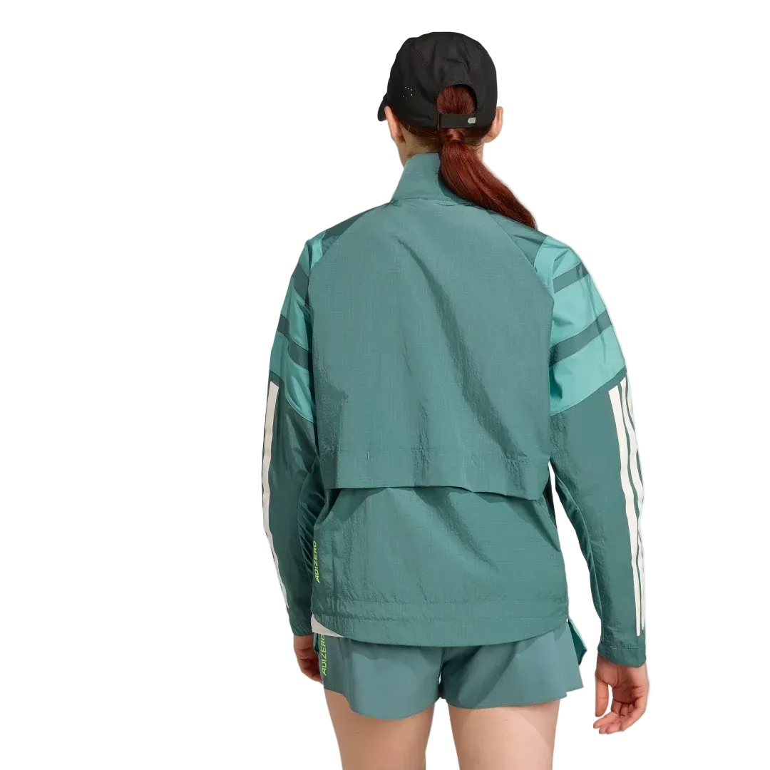 Adidas Womens Adizero Jacket  - Green