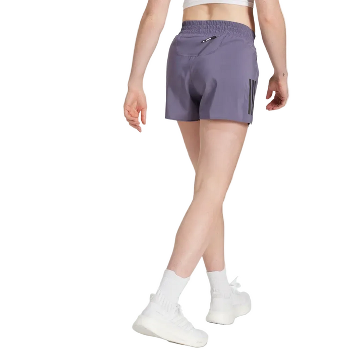 Adidas Womens Own The Run 4" Shorts - Purple