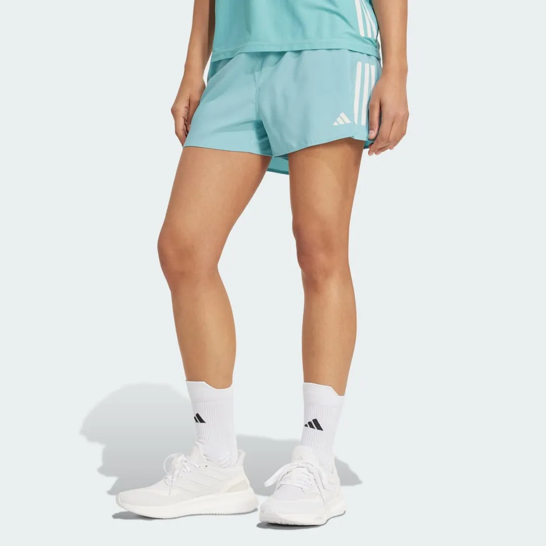 Adidas Womens Own The Run 4" Shorts - Mint