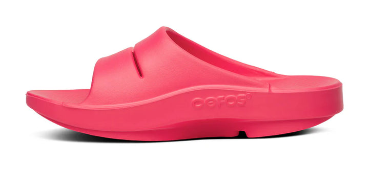 Oofos OOahh Womens Recovery Slide - Neon Berry