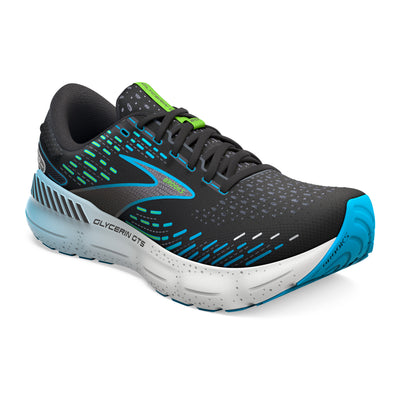 Brooks Mens Glycerin GTS 20 - Black/Hawaiian Ocean/Green - Stability