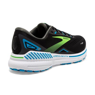 Brooks Mens Adrenaline GTS 23 - Black/Hawaiian Ocean/Green - Stability