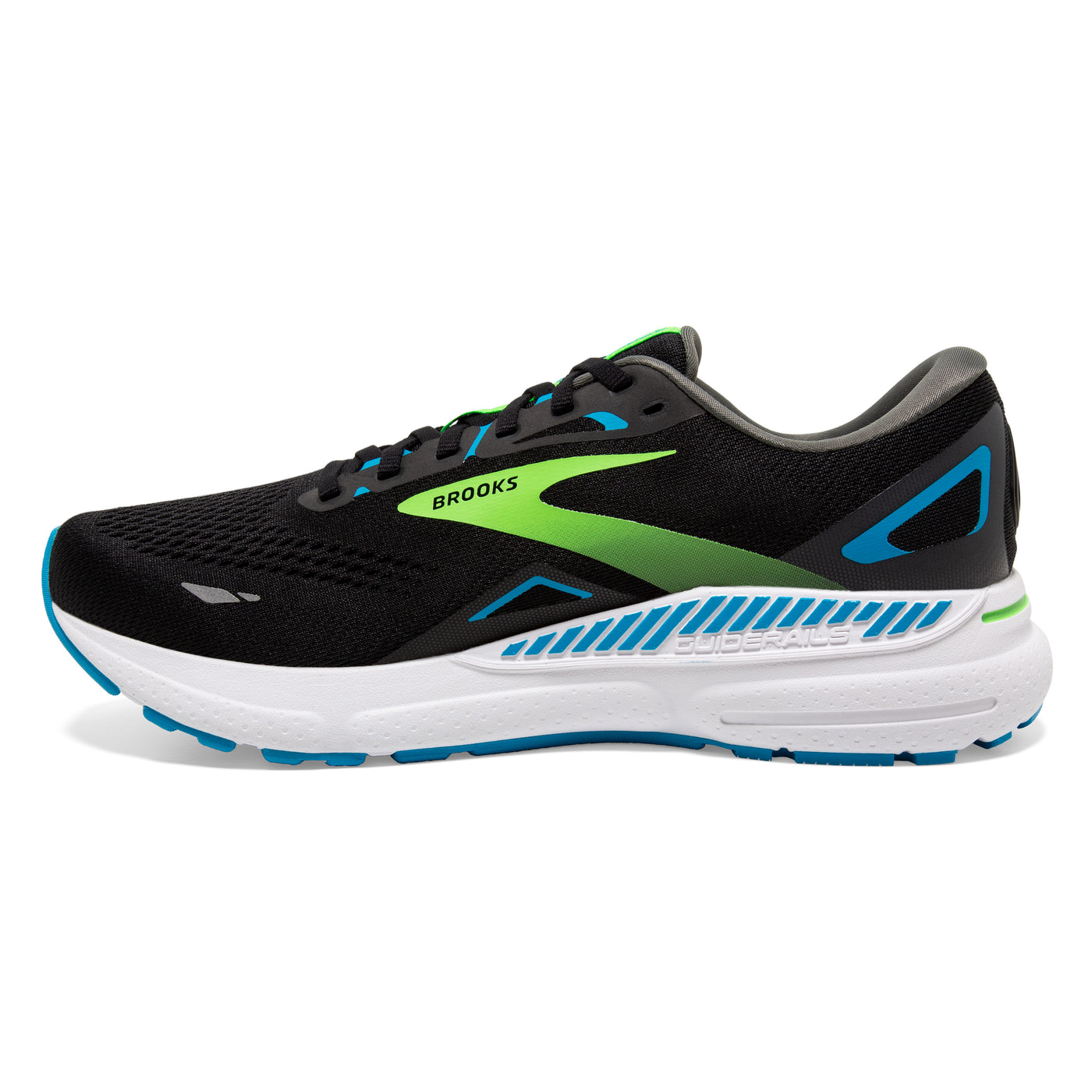 Brooks Mens Adrenaline GTS 23 - Black/Hawaiian Ocean/Green - Stability