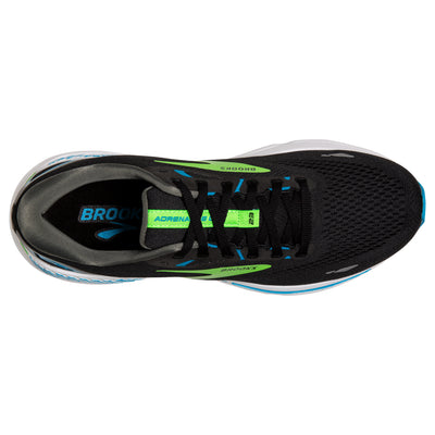 Brooks Mens Adrenaline GTS 23 - Black/Hawaiian Ocean/Green - Stability