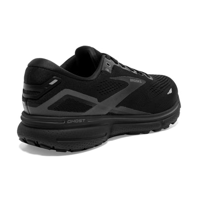 Brooks Mens Ghost 15 Extra Wide - 4E Width - Black/Black/Ebony - Neutral