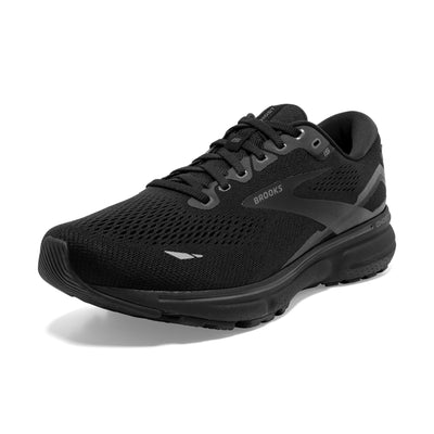 Brooks Mens Ghost 15 Extra Wide - 4E Width - Black/Black/Ebony - Neutral