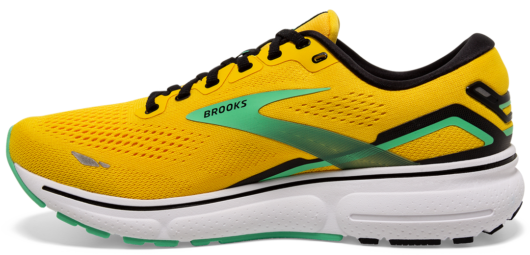 Brooks Mens Ghost 15 - Lemon Chrome/Black/Springbud - Neutral
