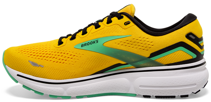 Brooks Mens Ghost 15 - Lemon Chrome/Black/Springbud - Neutral