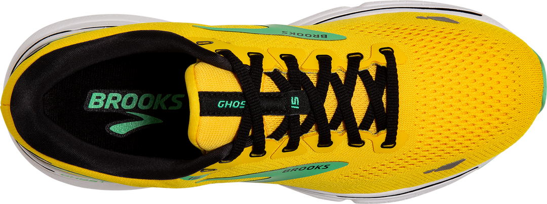Brooks Mens Ghost 15 - Lemon Chrome/Black/Springbud - Neutral