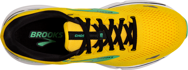 Brooks Mens Ghost 15 - Lemon Chrome/Black/Springbud - Neutral