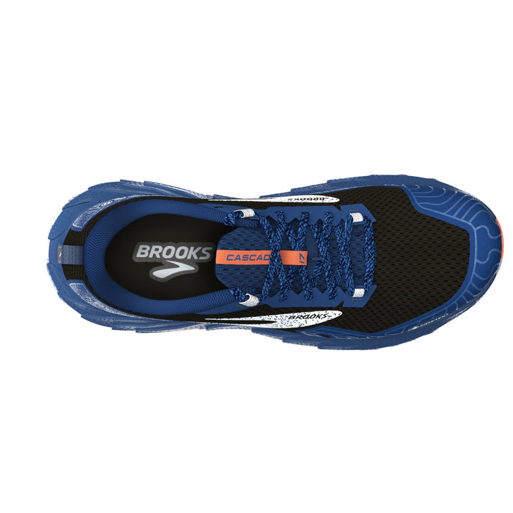 Brooks Mens Cascadia 17 GTX - Black/Blue/Firecracker - Trail