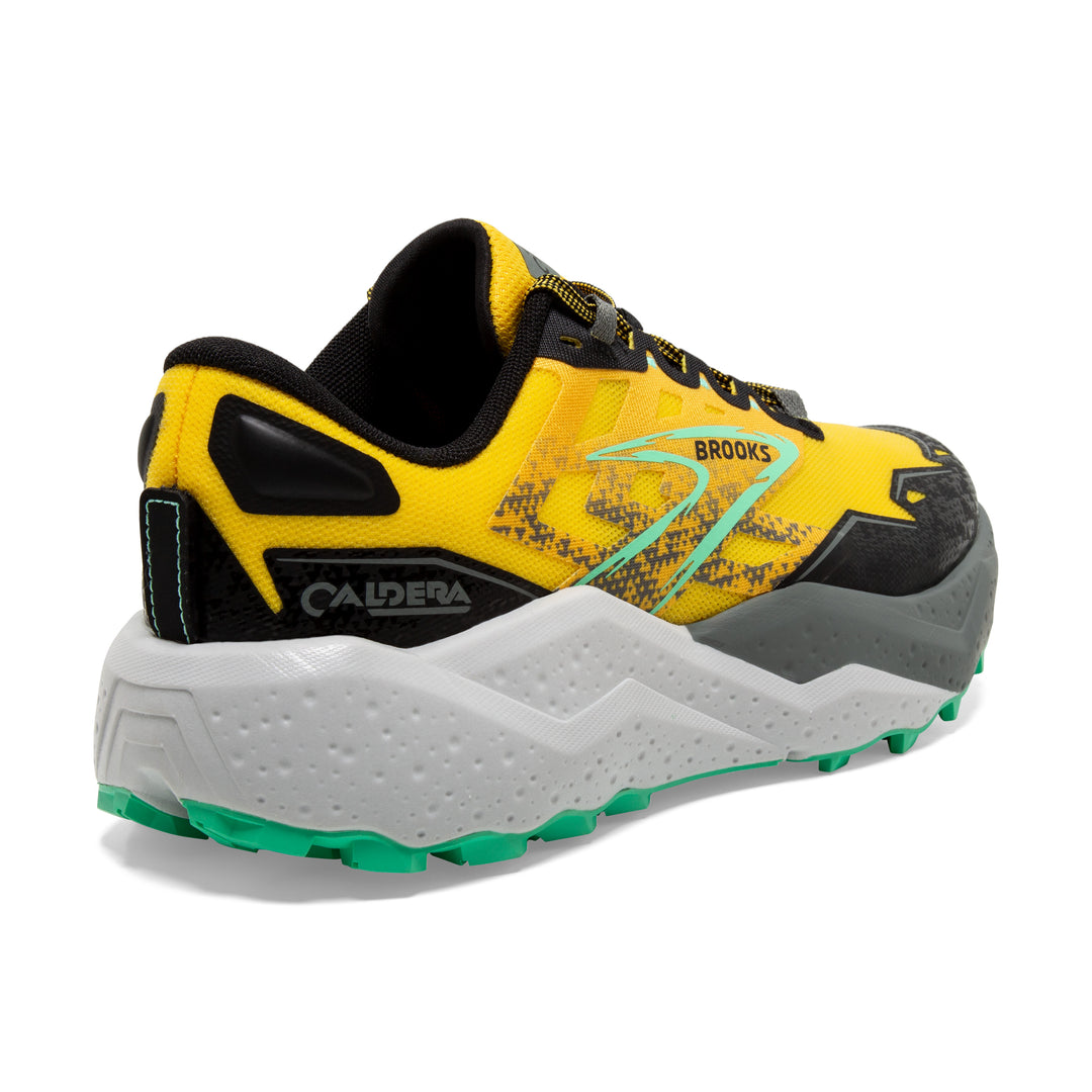 Brooks Mens Caldera 7 - Lemon Chrome/Black/Springbud - Trail