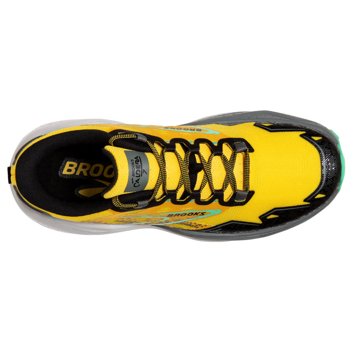 Brooks Mens Caldera 7 - Lemon Chrome/Black/Springbud - Trail
