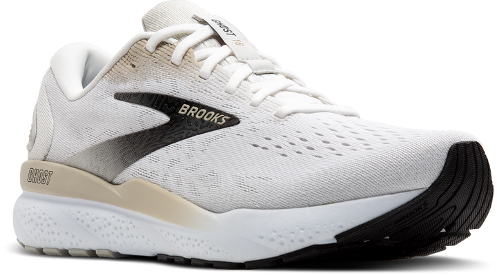 Brooks Mens Ghost 16 - White/Pelican/Oyster - Neutral - SS25