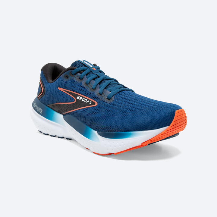 Brooks Mens Glycerin 21 - Blue Opal/Black/Nasturtium - Neutral