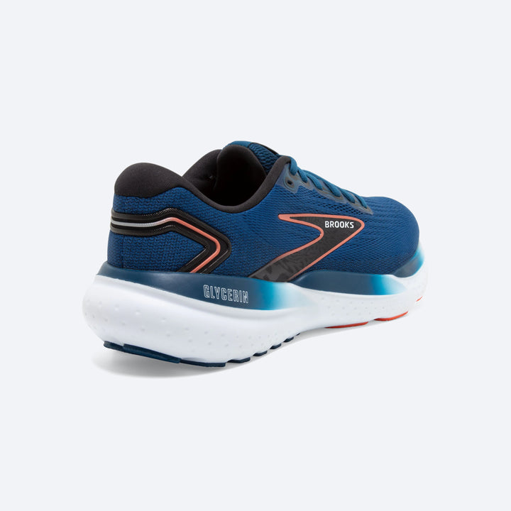 Brooks Mens Glycerin 21 - Blue Opal/Black/Nasturtium - Neutral