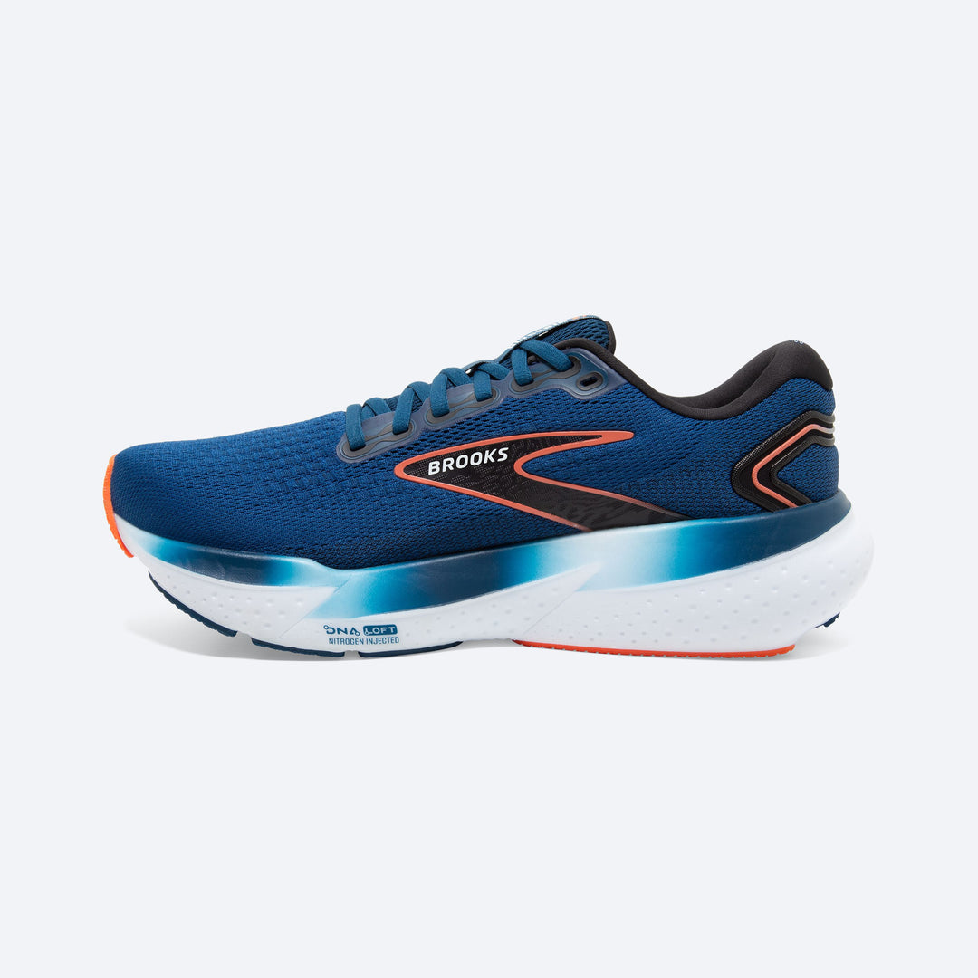 Brooks Mens Glycerin 21 - Blue Opal/Black/Nasturtium - Neutral