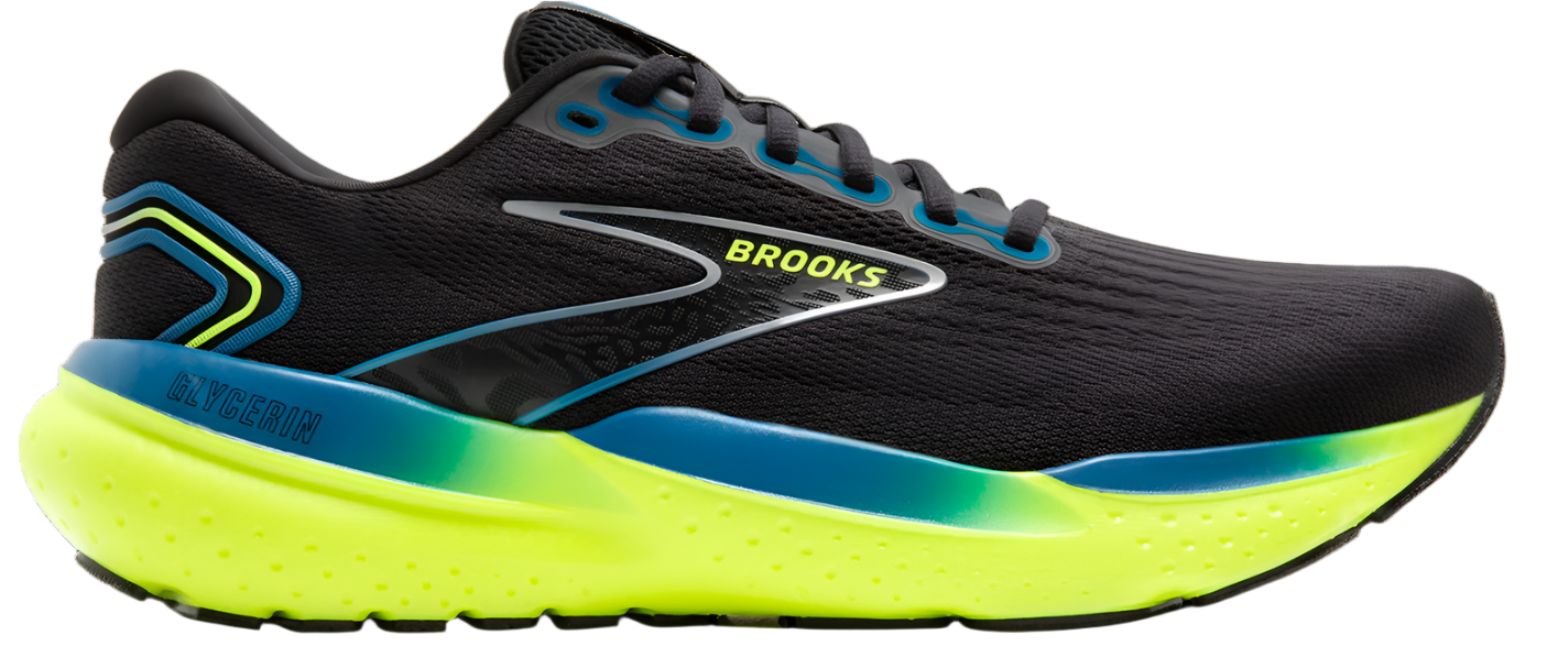 Brooks Mens Glycerin 21 - Black/Blue/Nightlife - Neutral