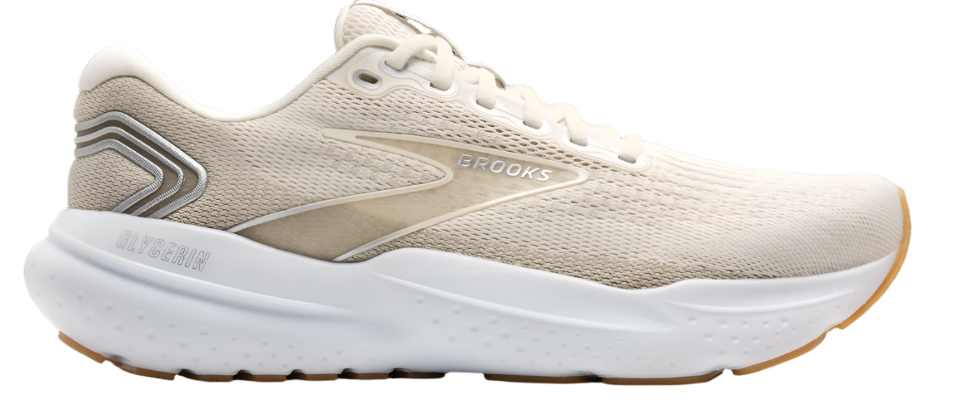 Brooks Mens Glycerin 21 - Khaki/Silver/White - Neutral