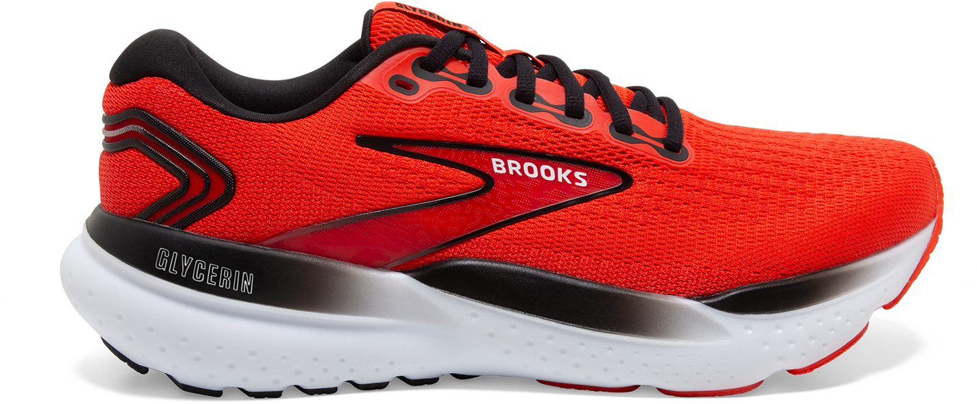 Brooks Mens Glycerin 21 - Grenadine/Salsa/Black - Neutral